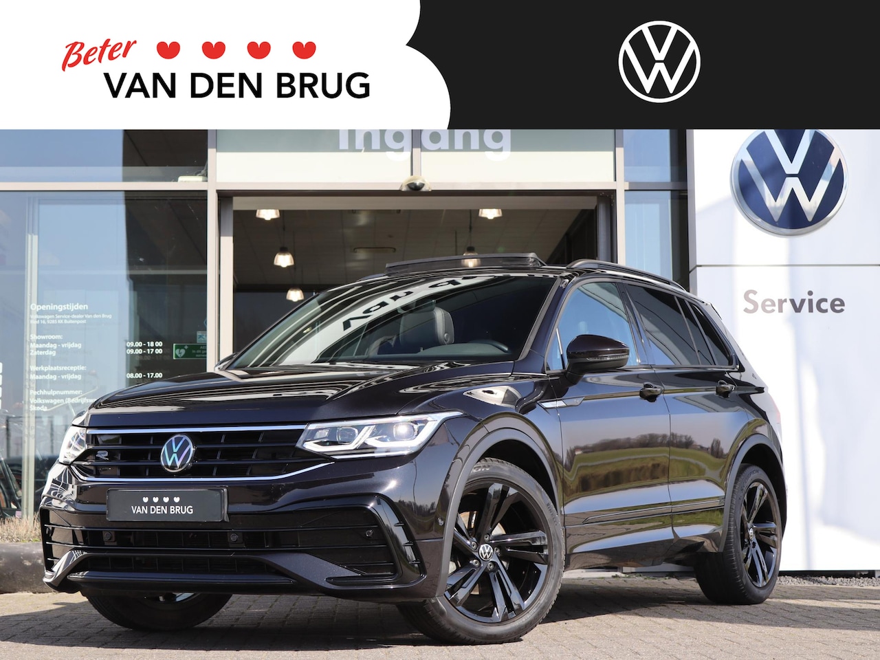 Volkswagen Tiguan - 1.5 TSI 150 pk DSG R-Line | Black Style | Panoramadak | IQ Light | PDC | LEDER | Voorstoel - AutoWereld.nl