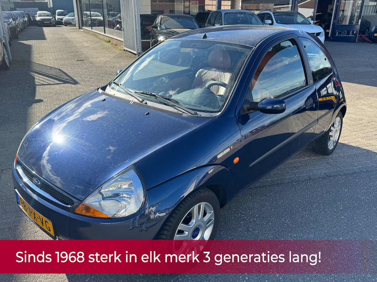 Ford Ka - 1.3 Ka des Bouvrie! Leer l Airco l Elek pakket l LM velgen 4 seizoen banden l KMST NAP NL - AutoWereld.nl