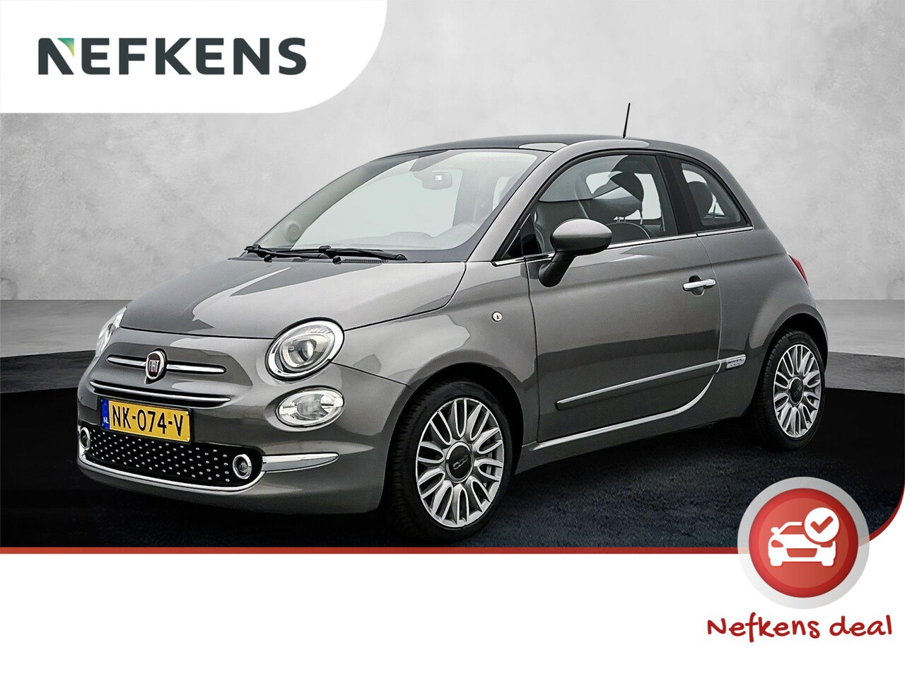 Fiat 500 - Lounge 80 pk | Navigatie | Panoramadak | Parkeersensoren Achter | Climate Control | Cruise - AutoWereld.nl