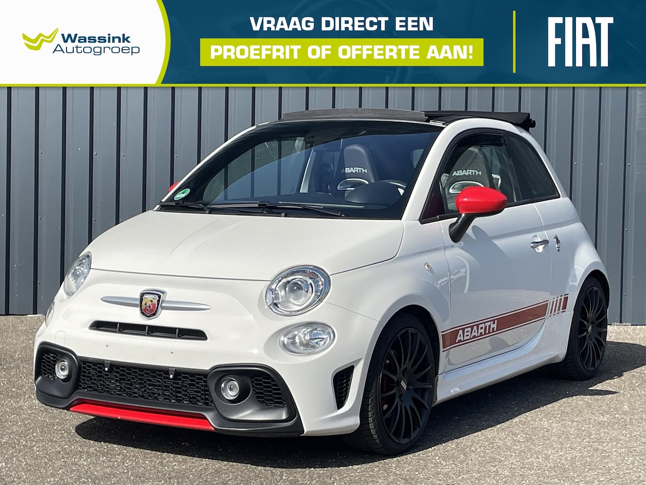 Abarth 595 - 500C Cabrio 165 Turismo Leder | Groot Scherm | Navigatie - AutoWereld.nl