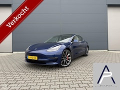 Tesla Model 3 - Performance AWD FSD 75 kWh SOH 86.6% Dual Motor Incl BTW