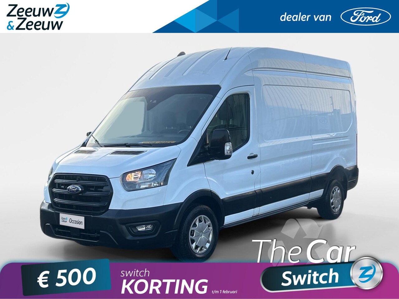 Ford Transit - 350 2.0 TDCI L3H3 Trend 170pk | handgeschakeld | Airco | Parkeersensoren voor en achter | - AutoWereld.nl