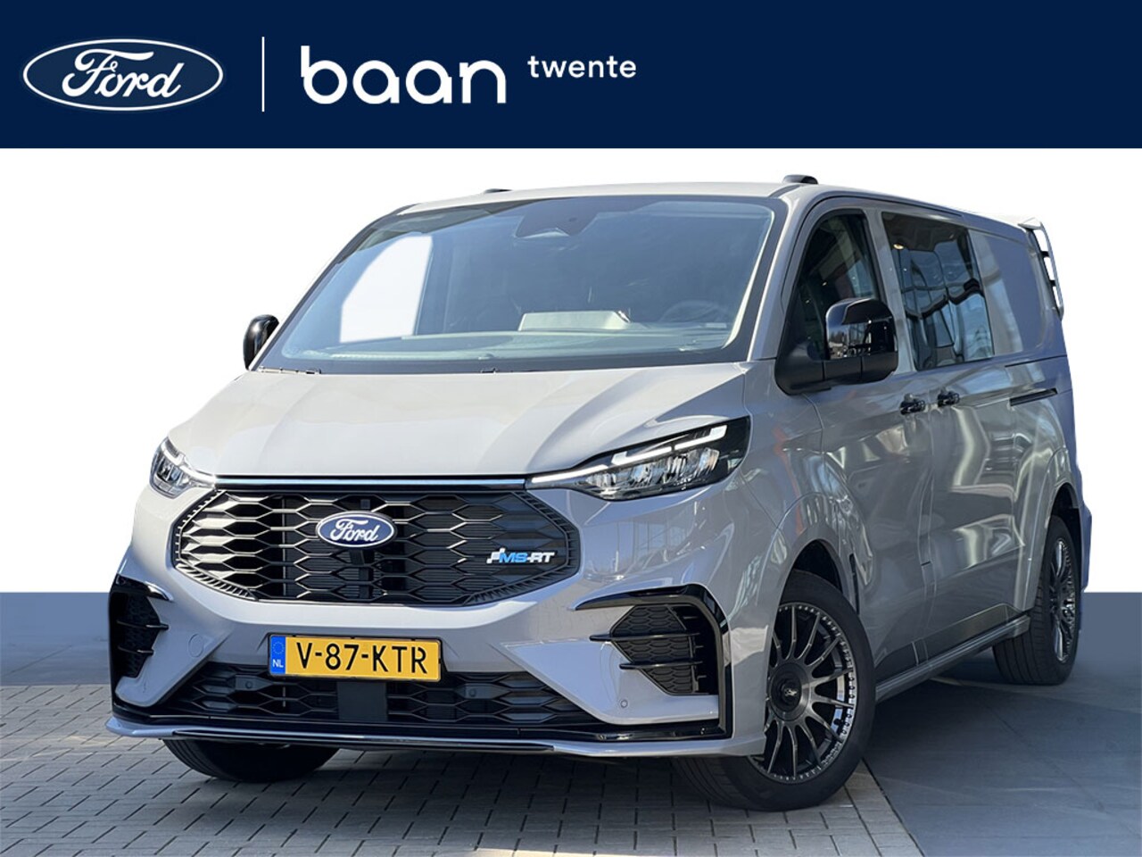 Ford Transit Custom - 320 L2H1 MS-RT Dubbel Cabine AWD | 2x schuifdeur | Voorraad | Grey Matter - AutoWereld.nl