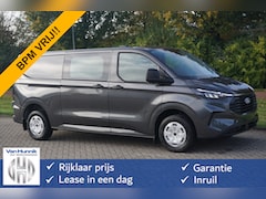 Ford Transit Custom - 320L 136PK Trend Dubbel Cabine BPM VRIJ Apple CP/Android A. LED, 2x Schuifdeur, 5 Jaar Gar