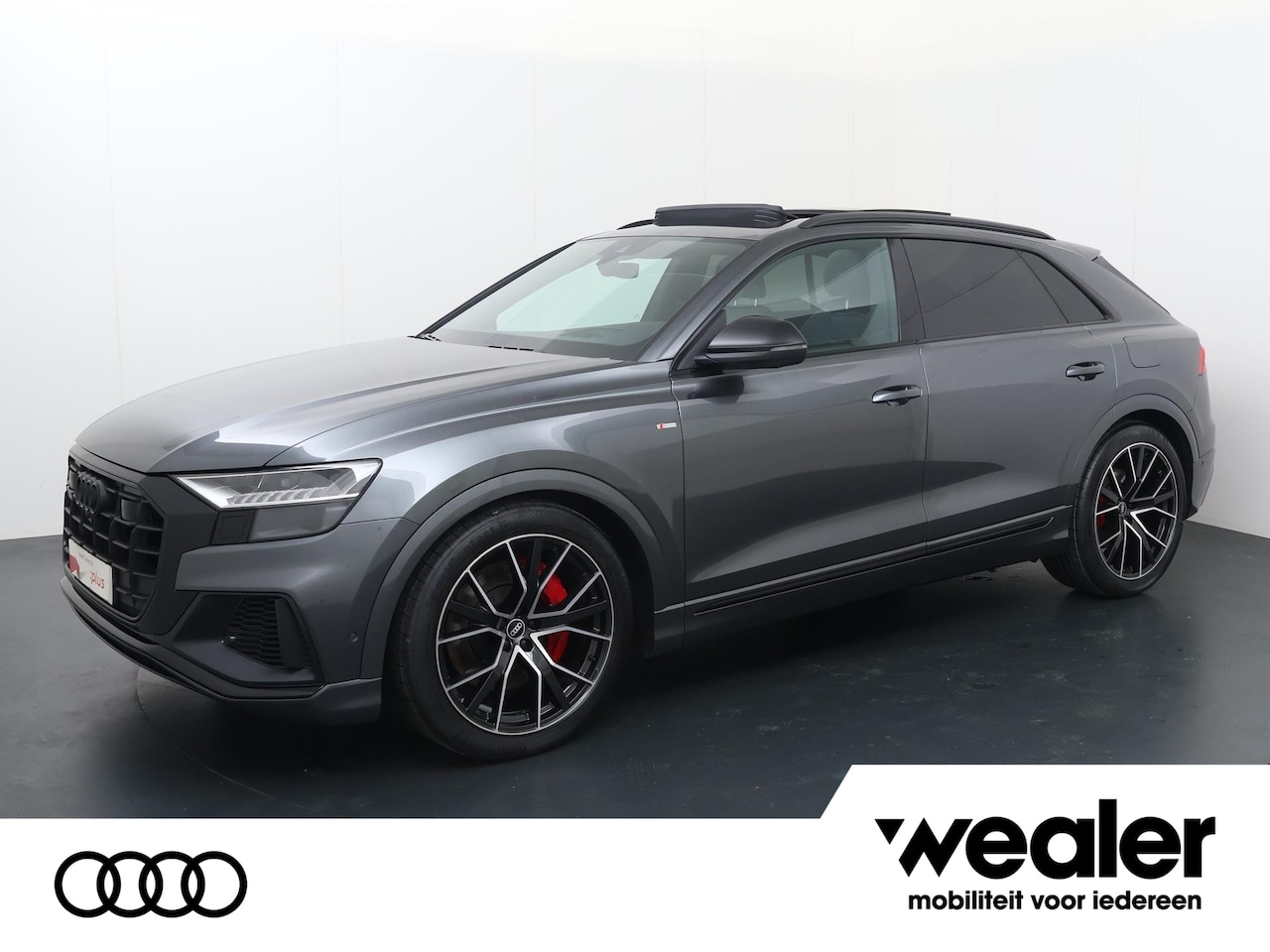 Audi Q8 - 60 TFSI e quattro Pro Line S Competition | 462 PK | Luchtvering | Panoramadak | Lichtmetal - AutoWereld.nl