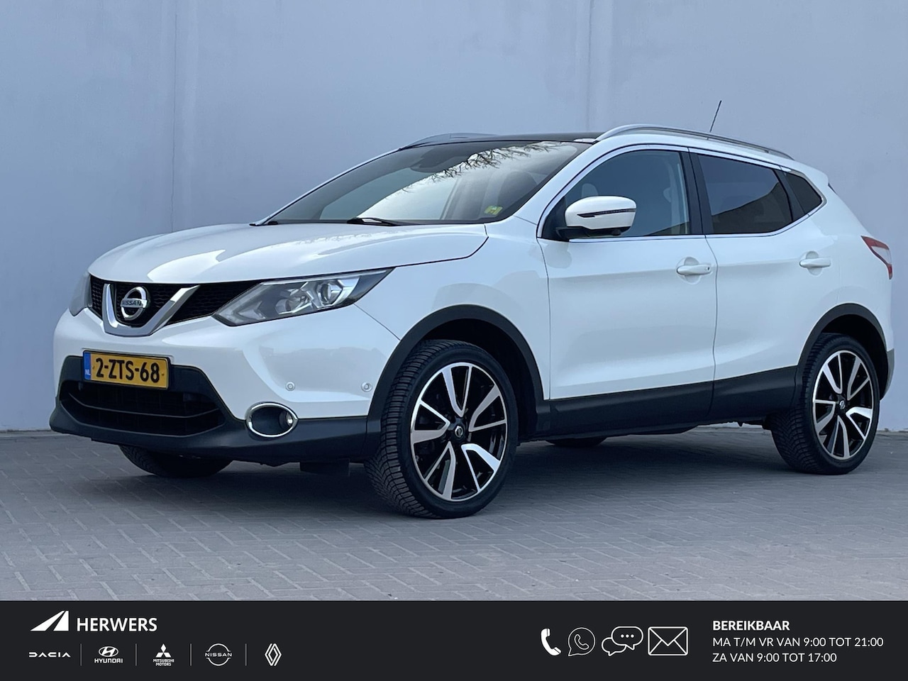 Nissan Qashqai - 1.6 Tekna / Cruise control / navigatie / 360 graden Camera / Trekhaak / 19" lichtmetalen v - AutoWereld.nl