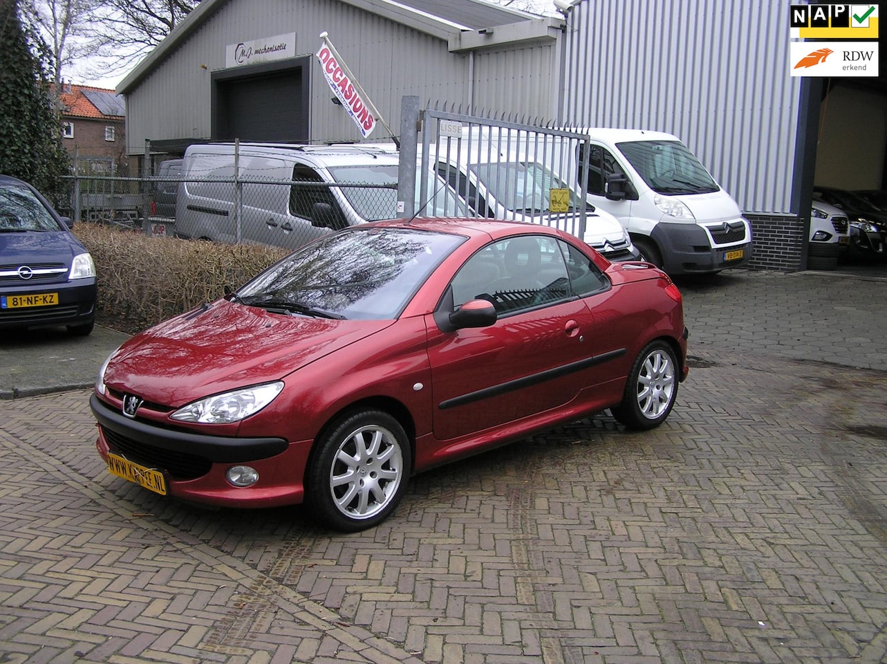 Peugeot 206 CC - 1.6-16V Premium nap airco Stuurbekrachtiging apk - AutoWereld.nl