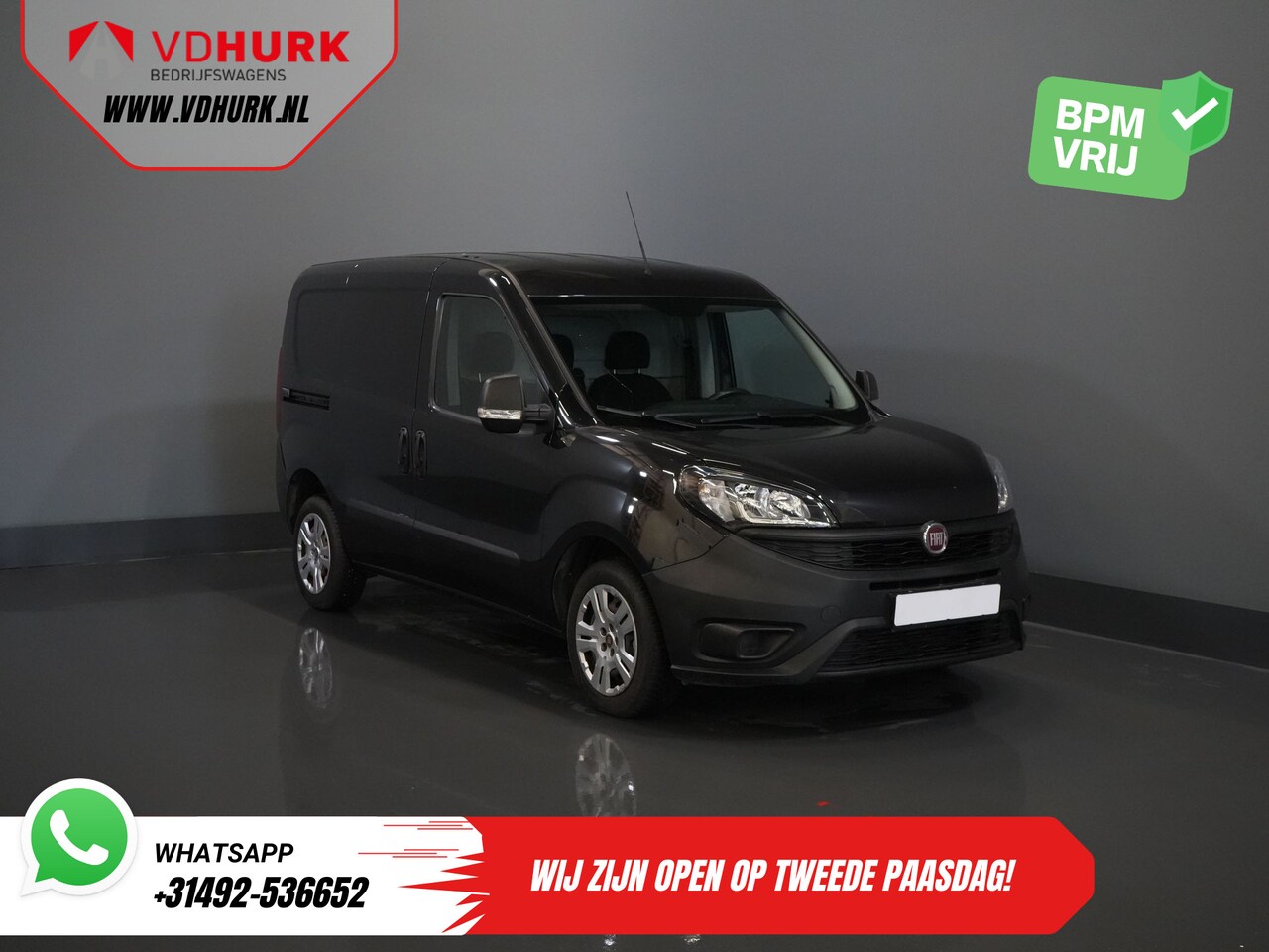 Fiat Doblò Cargo - 1.6 MJ 105 pk BPM VRIJ! 3 Pers./ Cruise/ Navi/ Trekhaak - AutoWereld.nl
