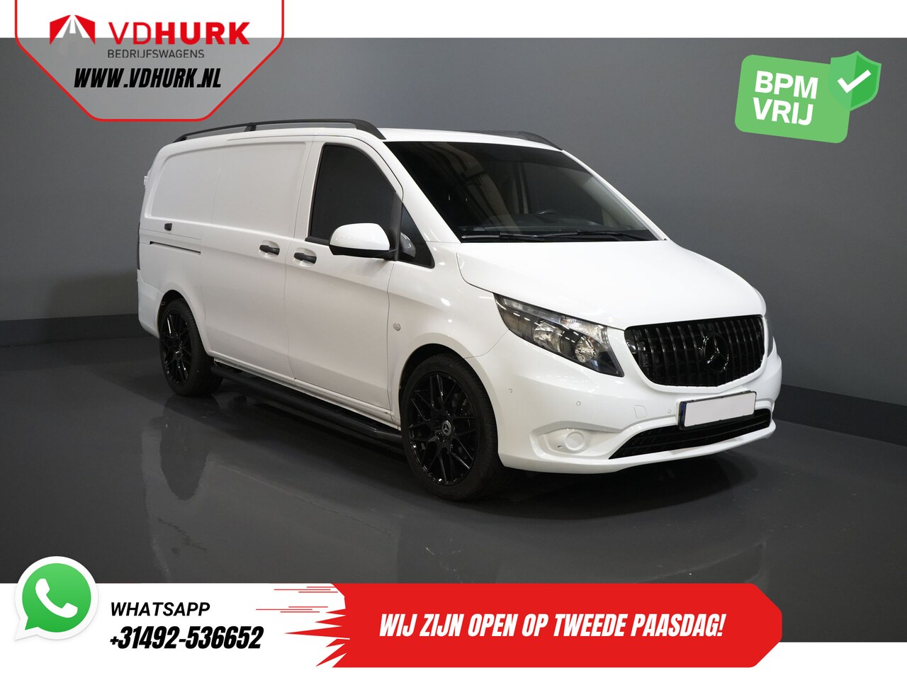 Mercedes-Benz Vito - 119 CDI Aut. L2 BPM VRIJ! Stoelverw./ 20” LMV/ Cruise/ PDC/ Trekhaak/ Airco - AutoWereld.nl