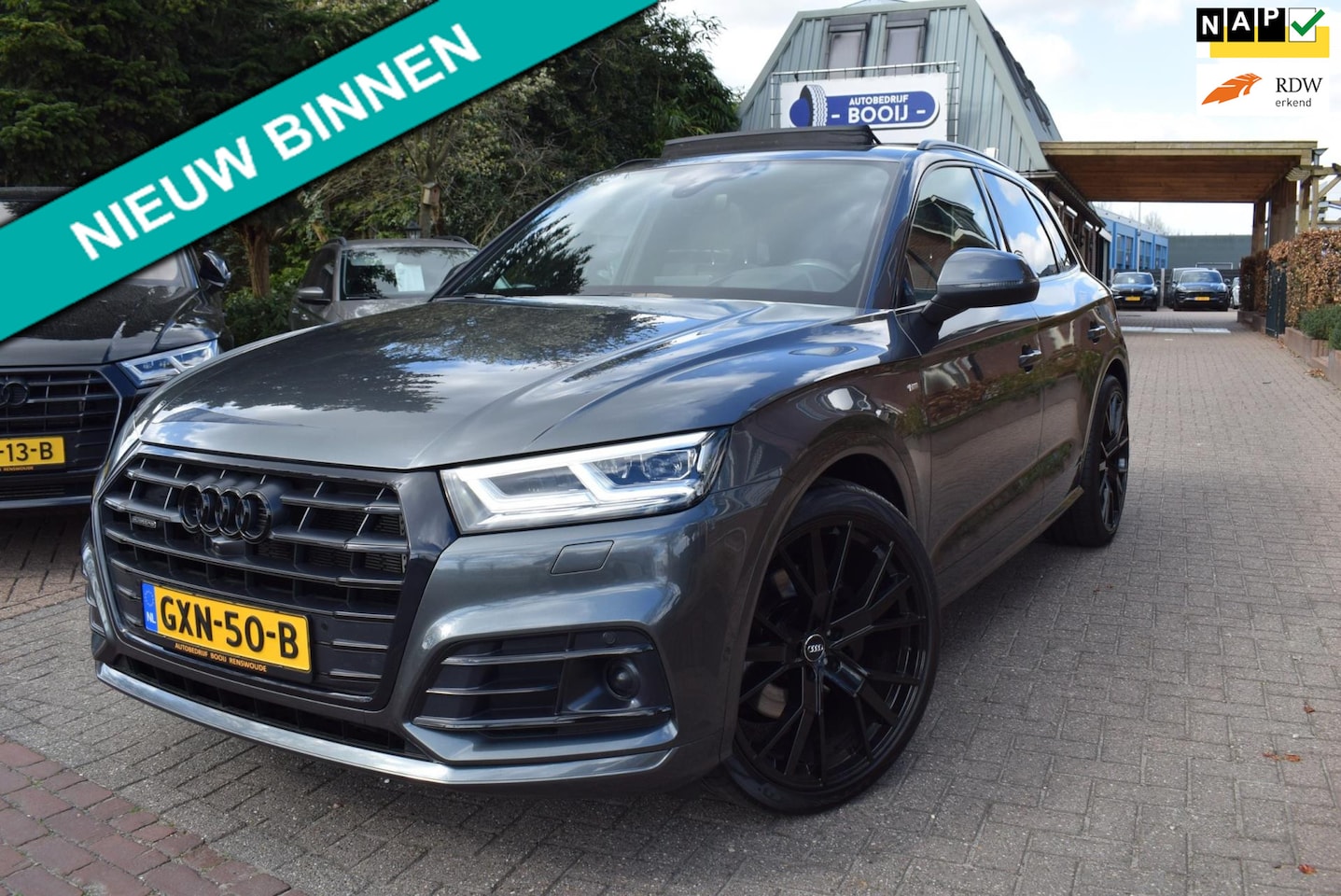 Audi Q5 - 55 TFSIe quattro S-LINE PANODAK/TREKH/LUCHTVERING/ AUTOM/ADAP CRUISE/NAVI/MATRIX LED/AIRCO - AutoWereld.nl