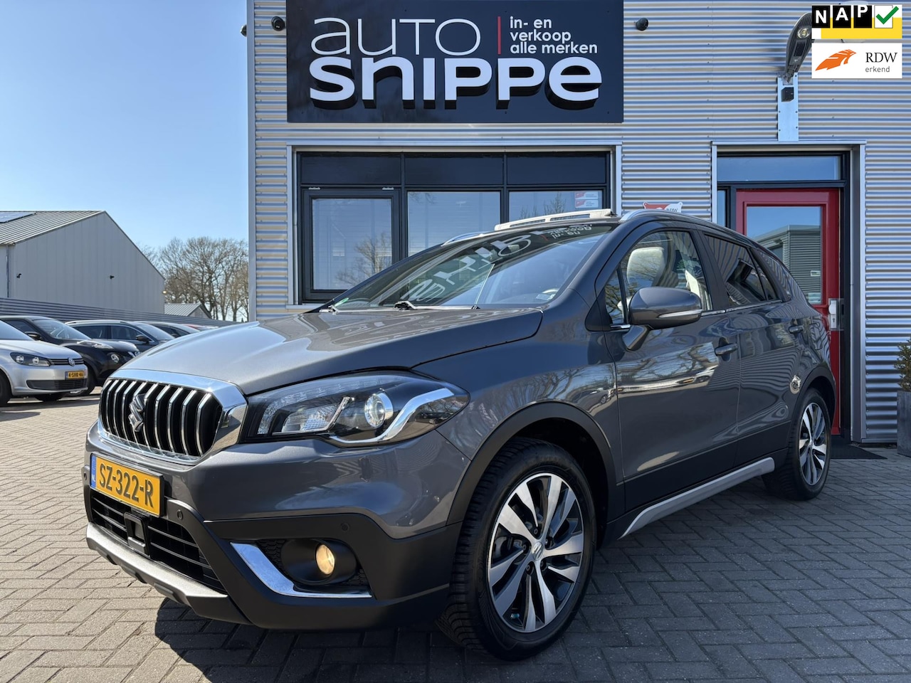Suzuki S-Cross - 1.4 Boosterjet AllGrip High Executive -4X4-CLIMA-OPEN DAK-VOLLEDER-KEYLESS-STOELVERWARMING - AutoWereld.nl