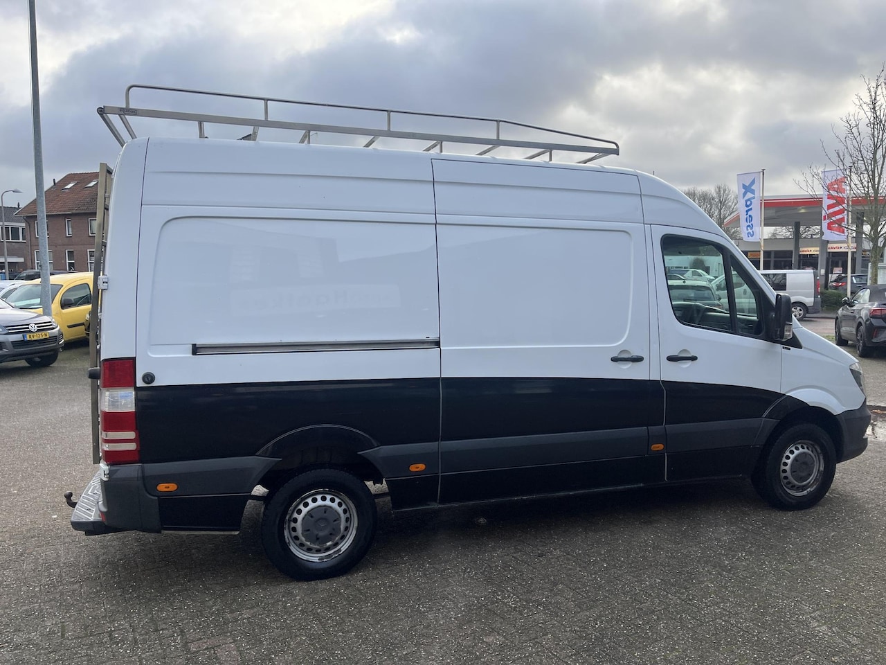 Mercedes-Benz Sprinter - 216 2.2 CDI 366 HD verhoogd, imperiaal met ladderrol, trekhaak, airco, 3 zit cabine, betim - AutoWereld.nl