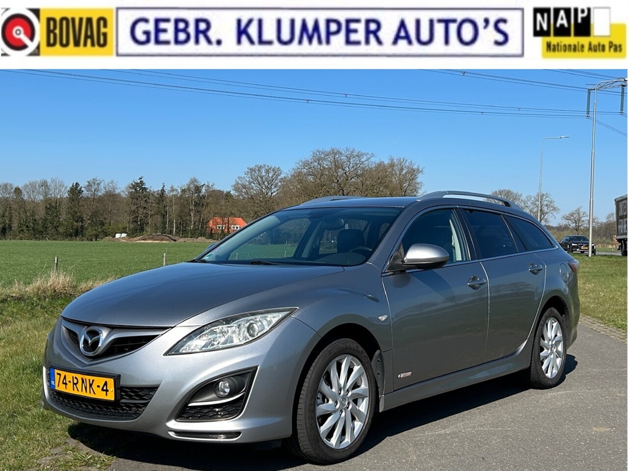 Mazda 6 Sportbreak - 2.0 GT-M Line Navi, Cruise, ECC, 2e Eig., Trekhaak - AutoWereld.nl