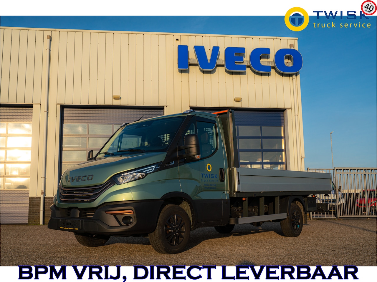 Iveco Daily - SPECIAL EDITION 35S16Ha8 BPM VRIJ 2.3 156pk/400nm Euro 6, 8 traps VOL automaat, open laadb - AutoWereld.nl