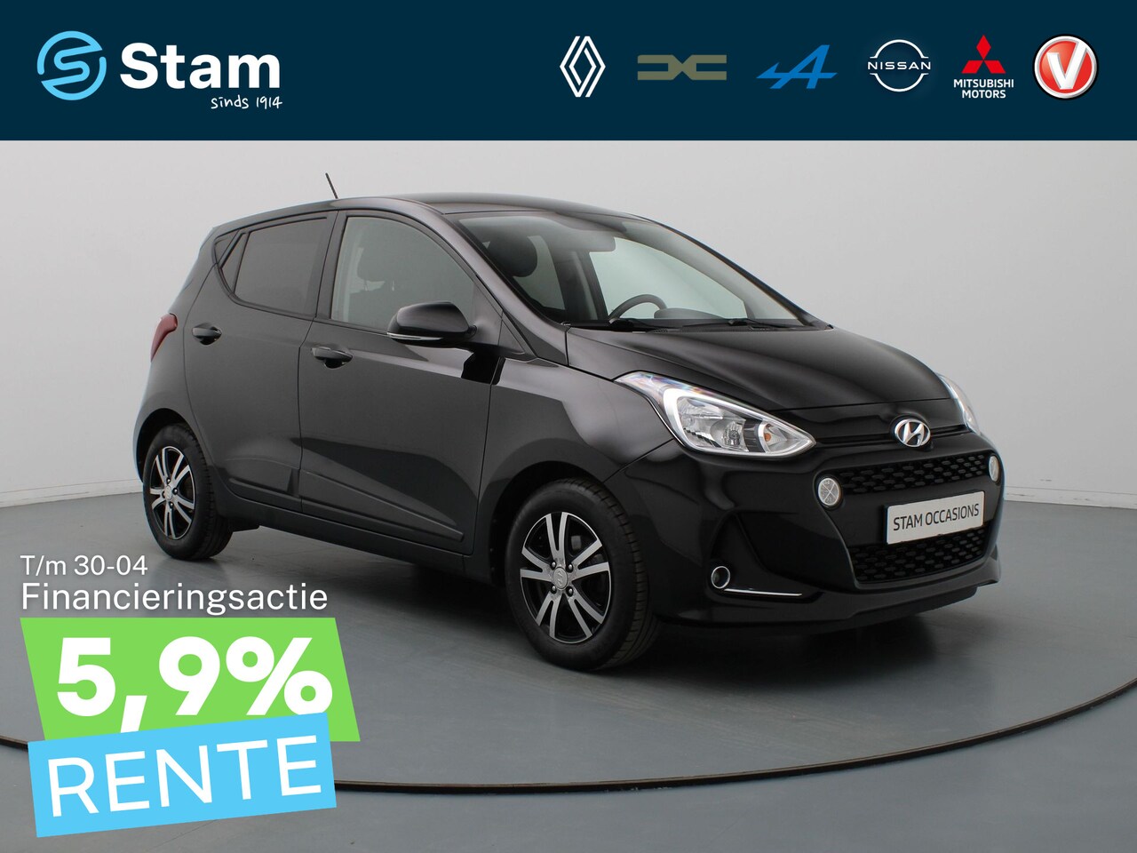 Hyundai i10 - 1.0i Premium Cruise | Climate | Navi | Parkeersens. achter | Stuur-/stoelverw. - AutoWereld.nl
