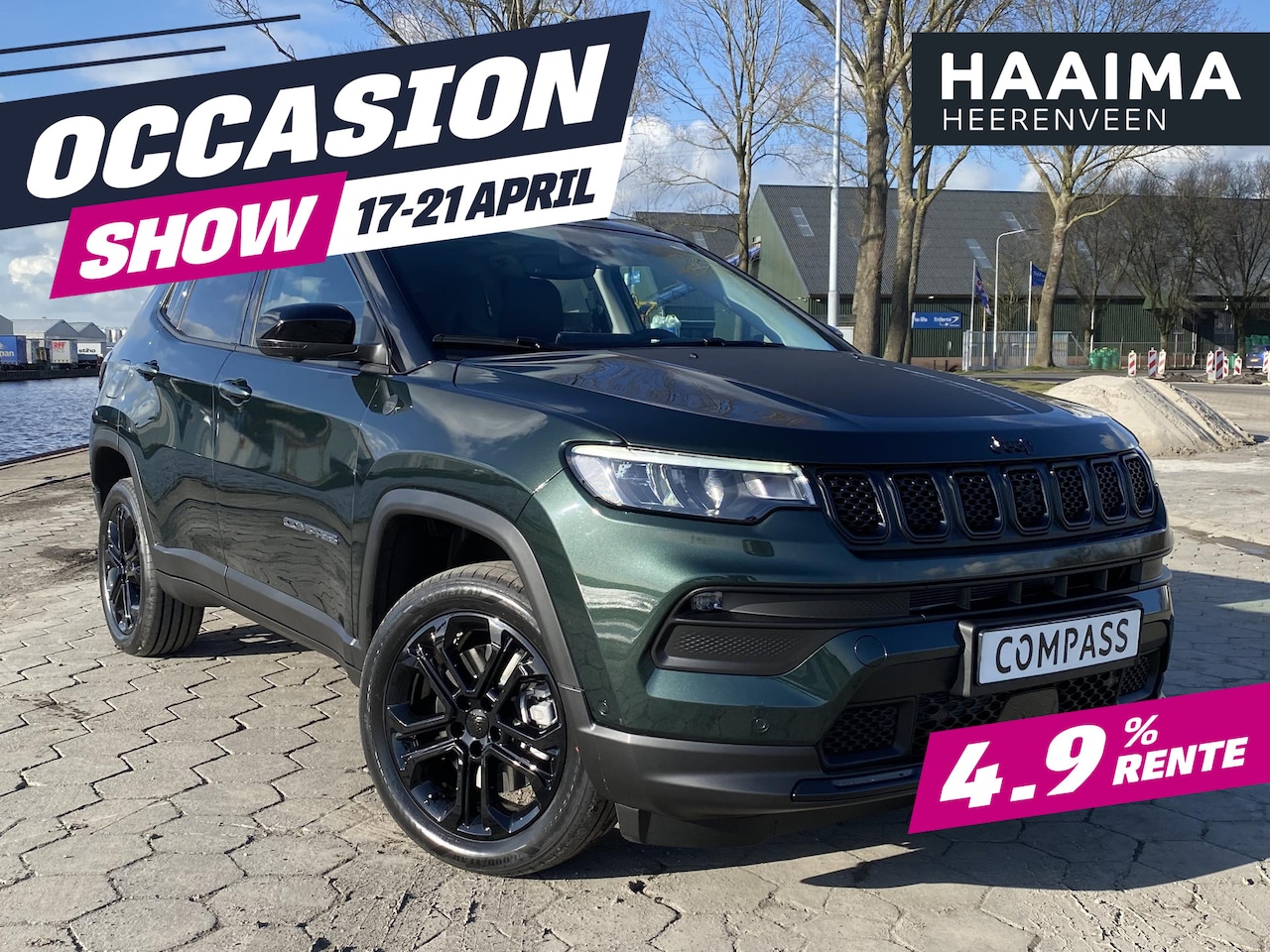 Jeep Compass - 4xe 240 Plug-in Hybrid Electric North Star | Schuif-/kanteldak | Achteruitrijcamera | Dode - AutoWereld.nl