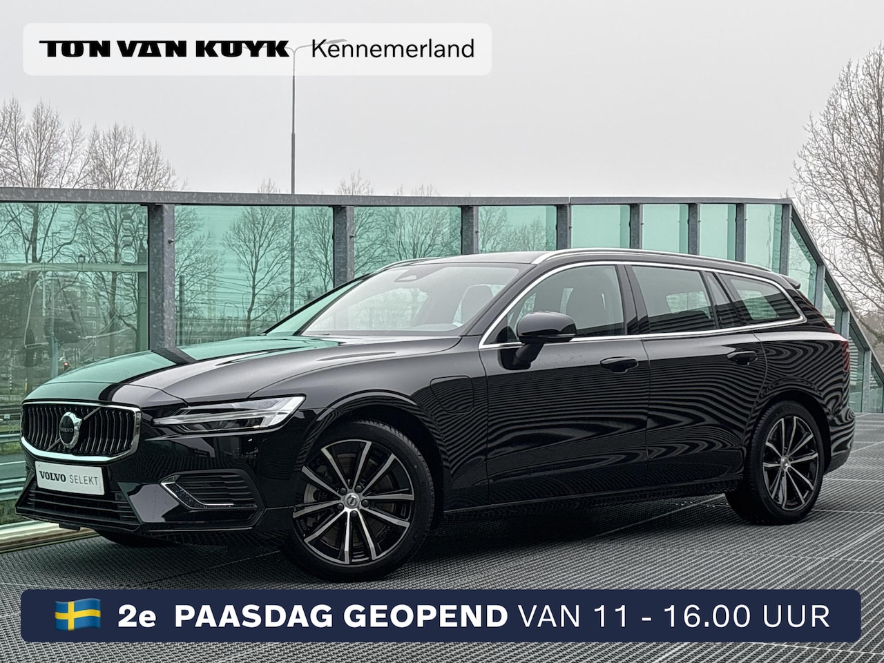 Volvo V60 - 2.0 T6 Plug-in hybrid AWD Essential Edition Hybrid, Automaat, Driver assist, Leder, Stoelv - AutoWereld.nl