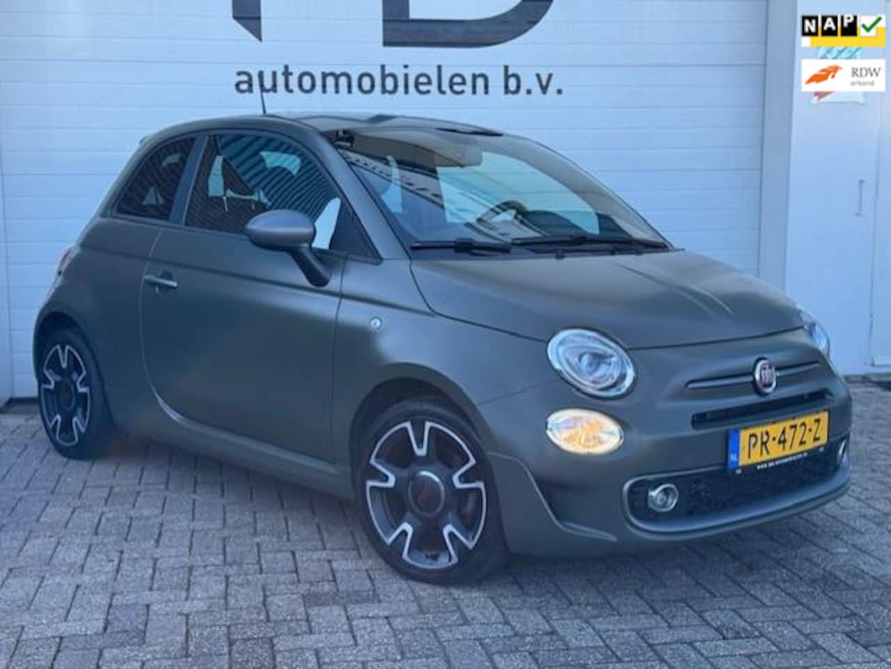 Fiat 500 - 0.9 TwinAir Turbo Sport - MATT - Carplay - Cruise - AutoWereld.nl