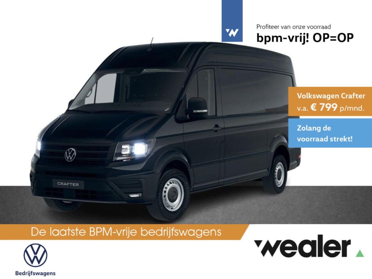 Volkswagen Crafter - Bedrijfswagens Trendline L3 2.0 TDI EU6 103 kW (140 pk) GVW 3.0T WB 3640 MM 6 versn. Han - AutoWereld.nl