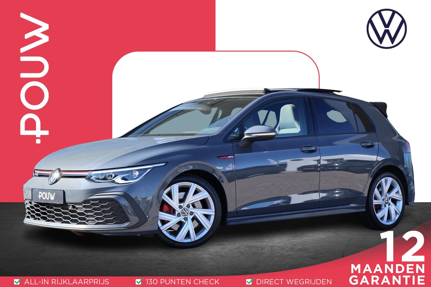 Volkswagen Golf - GTI 2.0 TSI 245pk DSG | Panoramadak | Navigatie | PDC | Adaptieve cruise control - AutoWereld.nl