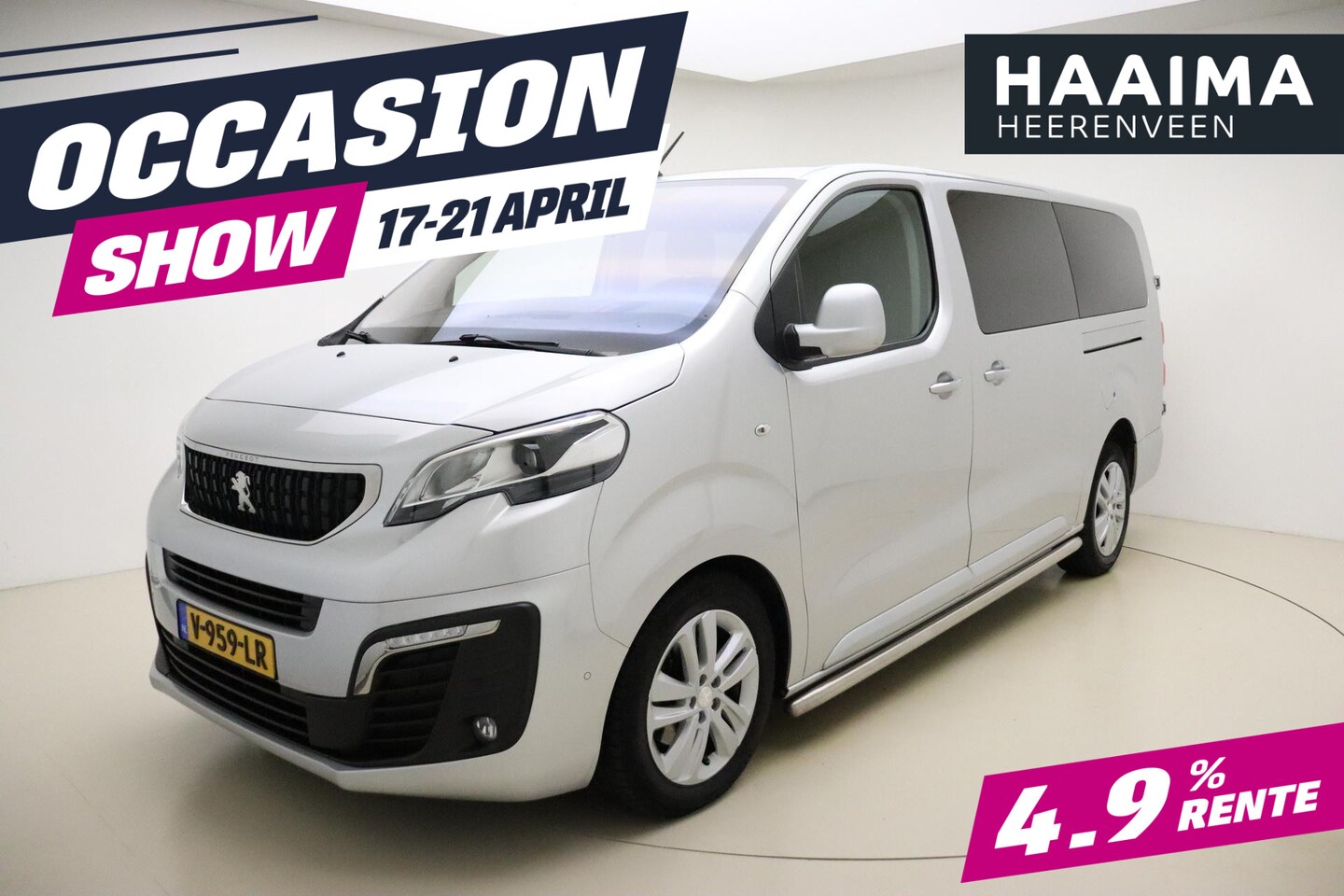 Peugeot Expert - 231L 2.0 BlueHDI DC Premium Pack 180 Pk | Automaat | 5-Zits | Trekhaak | Keyless Entry & S - AutoWereld.nl