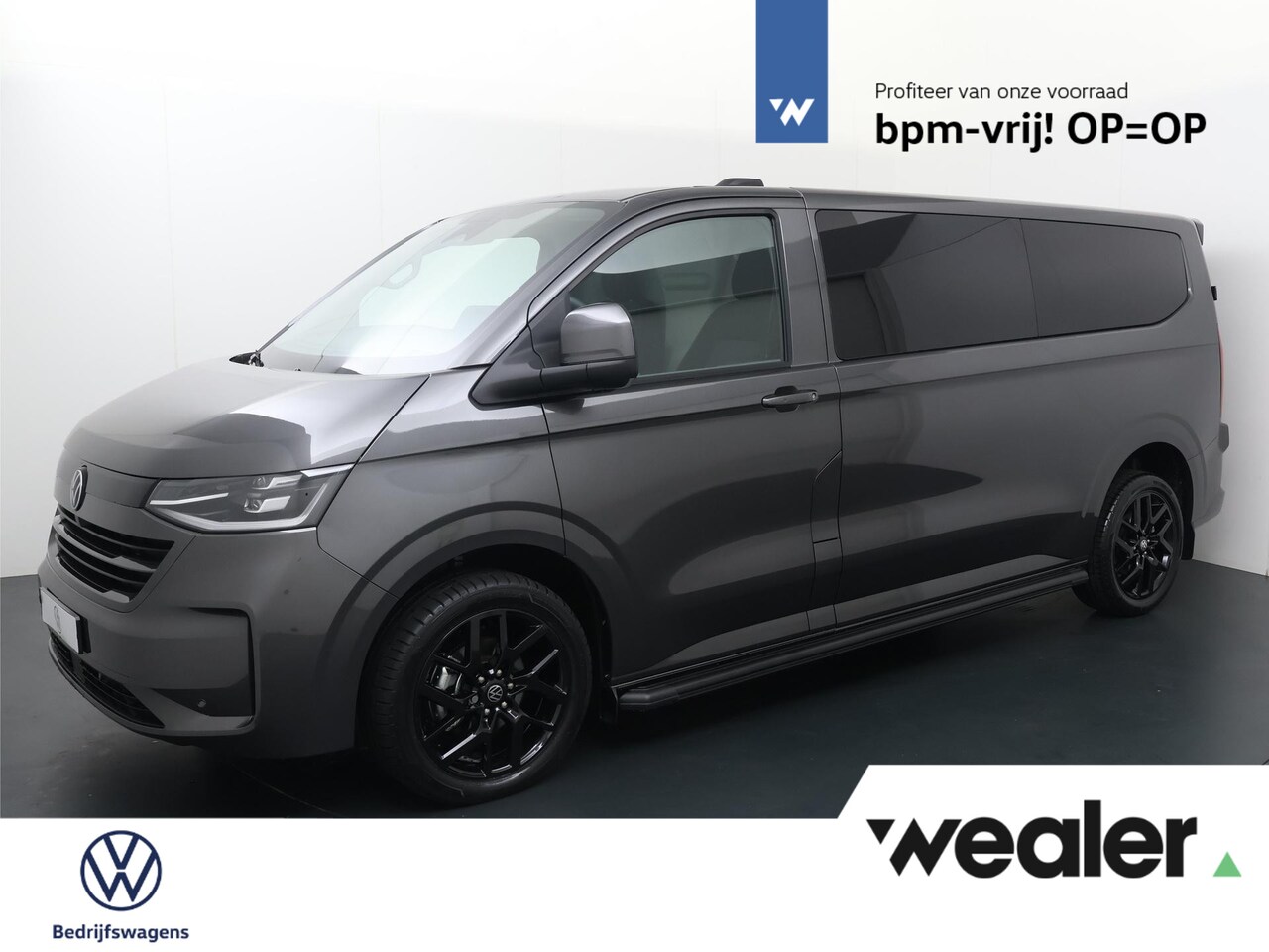 Volkswagen Transporter - 2.0 TDI L2H1 Bulli Intro L2 Dubbele Cabine Luxe Dubbele Cabine Exclusive 5-Zitter  | BPM V - AutoWereld.nl