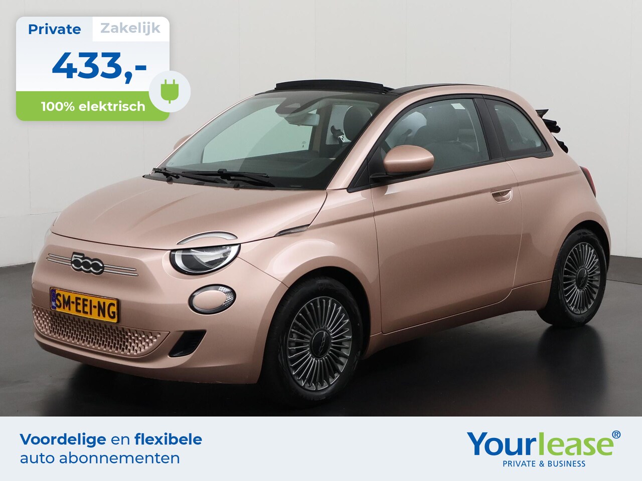 Fiat 500e - Cabrio Icon 42 kWh | All-in 433,- Private Lease | Zondag Open! - AutoWereld.nl