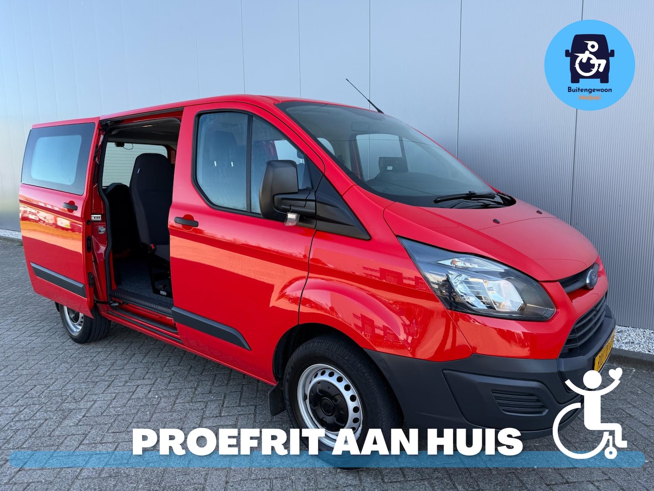 Ford Transit Custom - Rolstoelbus (Airco) L1H1 5 Persoons - AutoWereld.nl