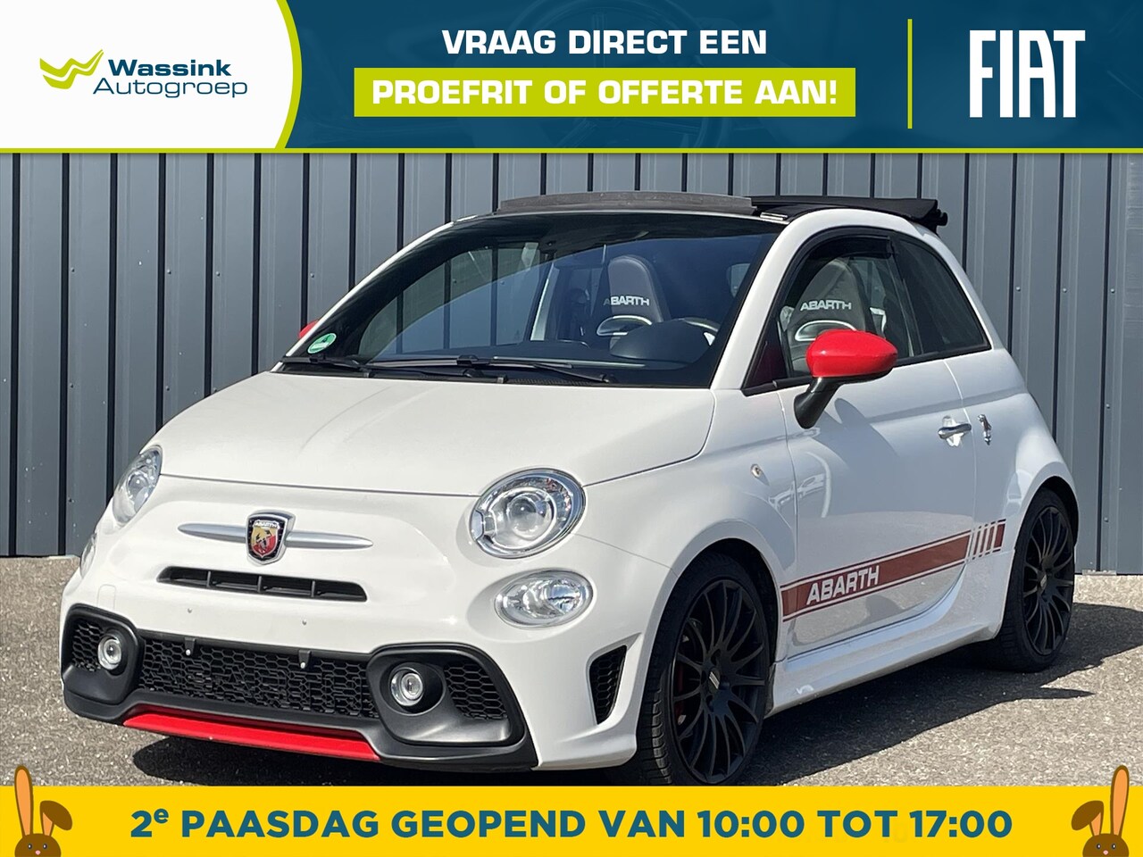 Abarth 595 - 500C Cabrio 165 Turismo Leder | Groot Scherm | Navigatie - AutoWereld.nl