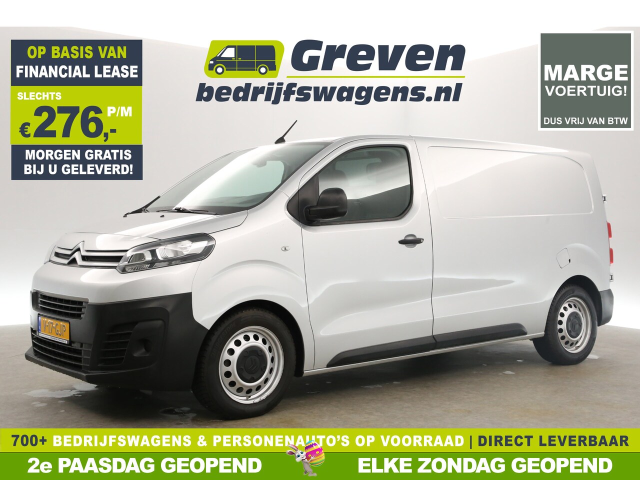 Citroën Jumpy - 1.6 BlueHDI L2H1 | MARGE! | Airco Cruise Carplay Navigatie PDC Elektrpakket Schuifdeur - AutoWereld.nl