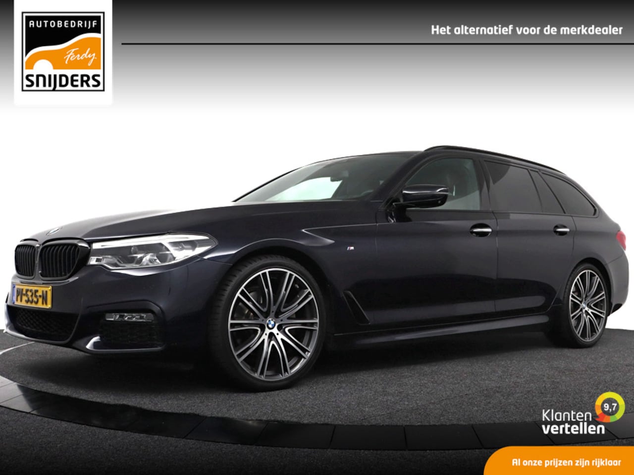 BMW 5-serie Touring - 520i High Executive M Sport 520i High Executive M-Sport , Orig.NL 100% Onderhouden | Exclusive Leder Nappa | 360 Camer - AutoWereld.nl