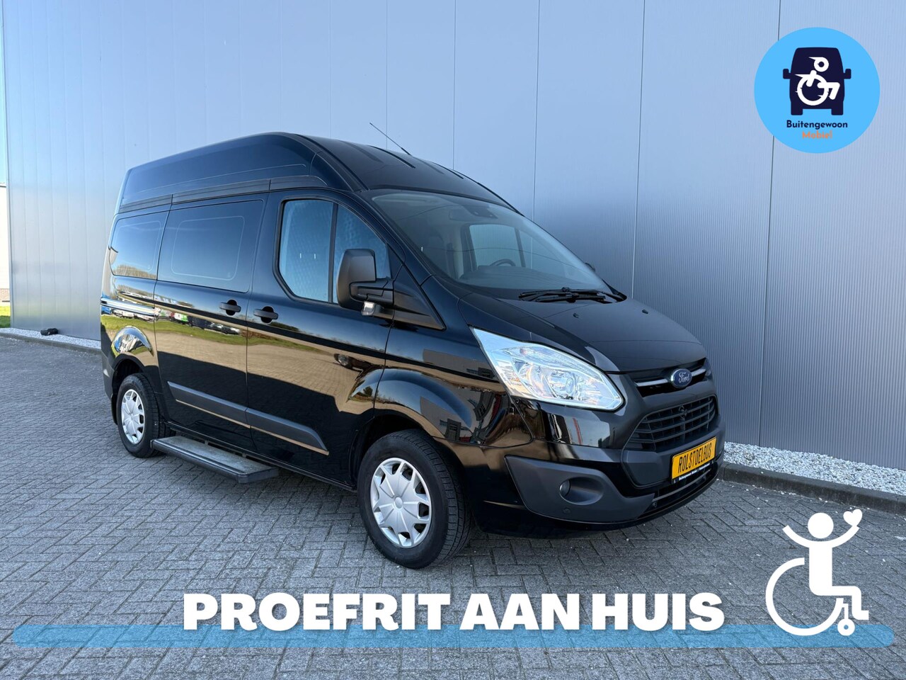 Ford Transit Custom - Rolstoelbus (Airco) 6 Personen Mogelijk - AutoWereld.nl