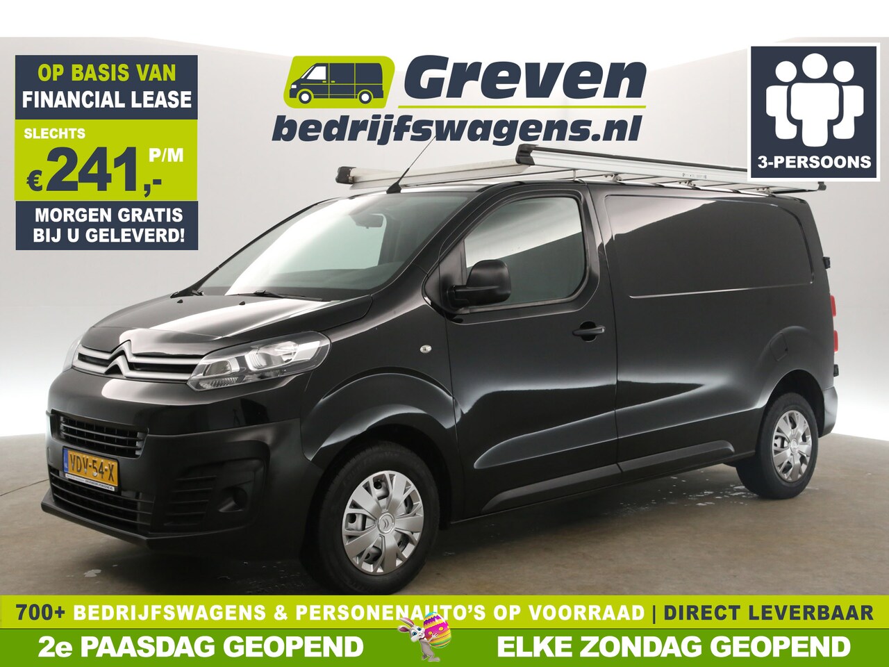 Citroën Jumpy - 2.0 BlueHDI L2H1 Airco Cruise Parkeersensoren 3 Persoons Imperiaal Elektrpakket - AutoWereld.nl