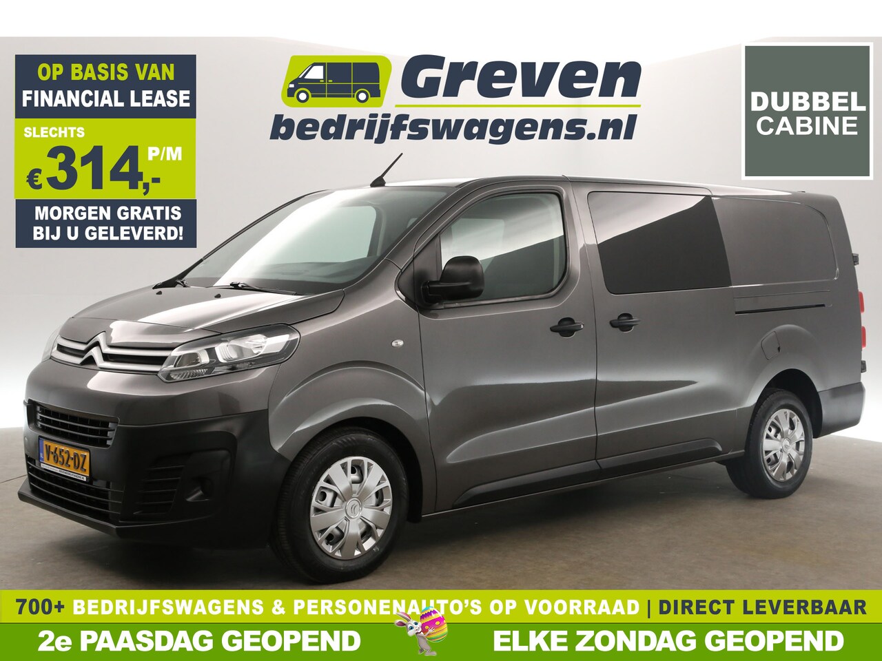 Citroën Jumpy - 2.0 BlueHDI L3H1 | Dubbele Cabine | 5 Persoons | Airco Cruise 2xSchuifdeur Parkeersensoren - AutoWereld.nl