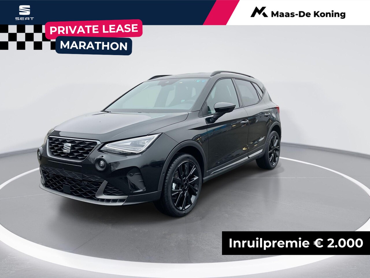 Seat Arona - FR Business Connect 1.0 70 kW / 95 pk EcoTSI SUV 5 versnelling Hand. | Black Pakket | 18'' - AutoWereld.nl