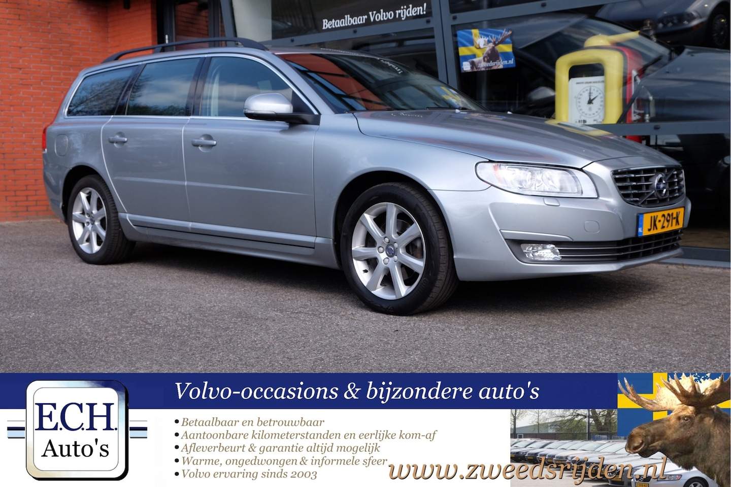 Volvo V70 - 2.0 T4 190 pk Aut. Polar, Leer, Navi, Xenon, Trekhaak - AutoWereld.nl