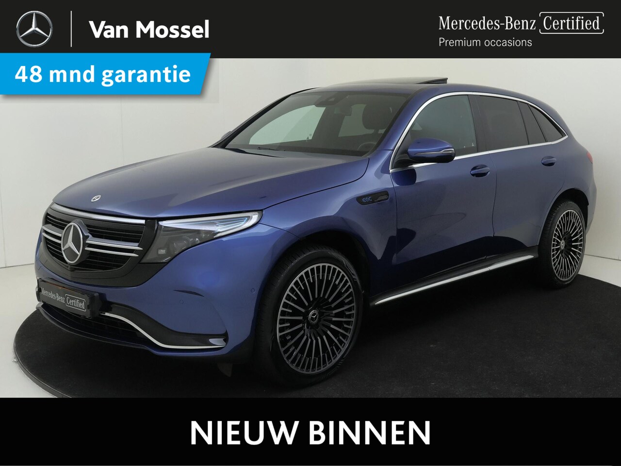Mercedes-Benz EQC - 400 4MATIC AMG Line 80 kWh /Schuifdak /Elek. Trekhaak /21 Inch - AutoWereld.nl
