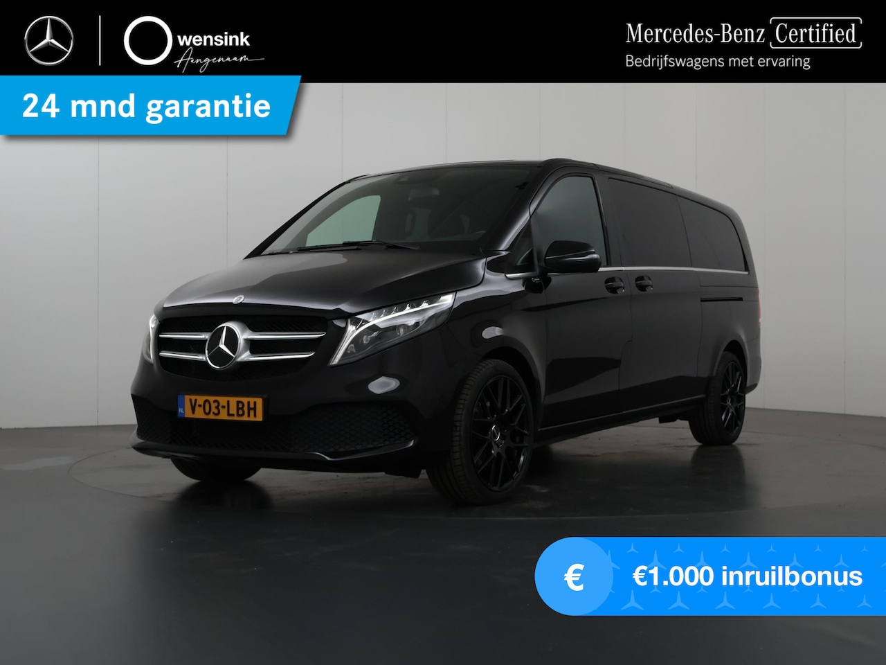 Mercedes-Benz V-klasse - 300d | XL L3 | Avantgarde | Dubbele Cabine | Standkachel | LED | LM Velgen BLACK | Lederen - AutoWereld.nl