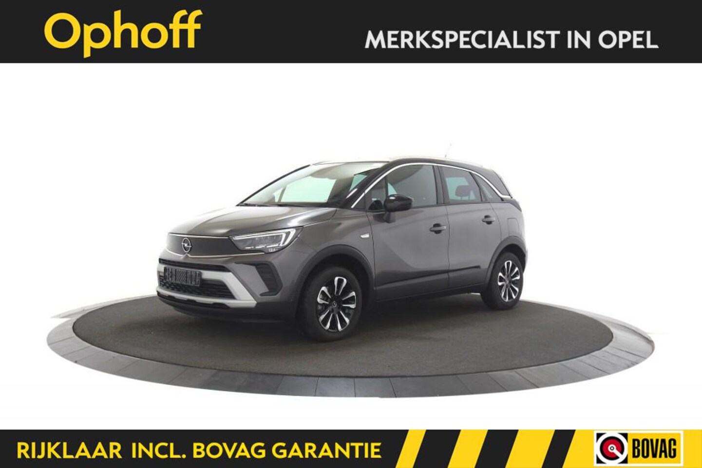 Opel Crossland - 1.2 Turbo Elegance Automaat / Zwart dak / Pano / Camera / Navi - AutoWereld.nl