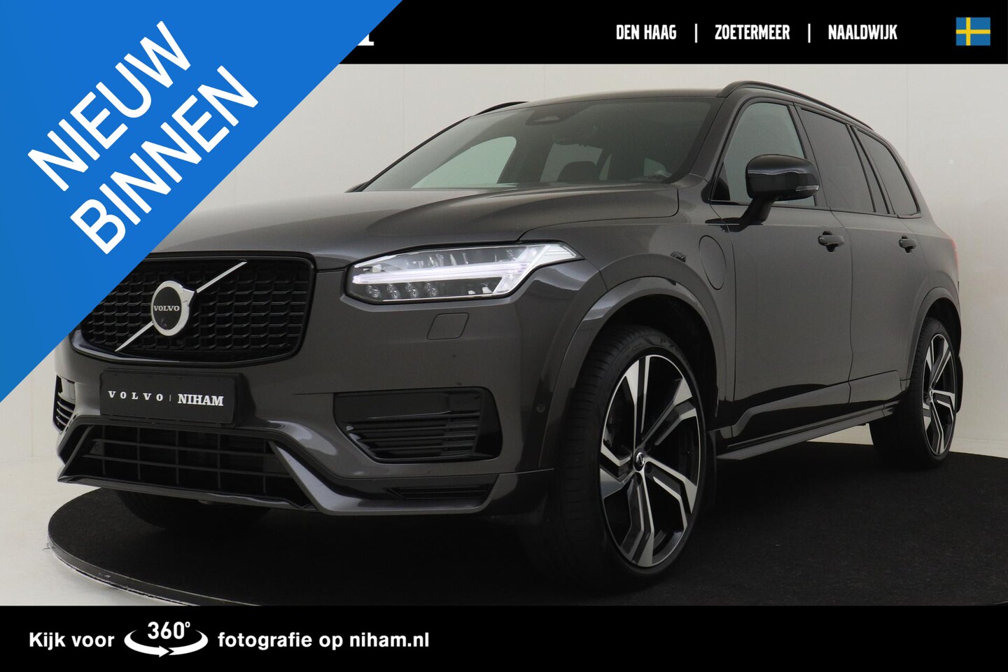 Volvo XC90 - T8 RECHARGE AWD ULTIMATE DARK -PANO.DAK|LUCHTVERING|BOWERS&WILKINS|TREKHAAK|360°CAM - AutoWereld.nl