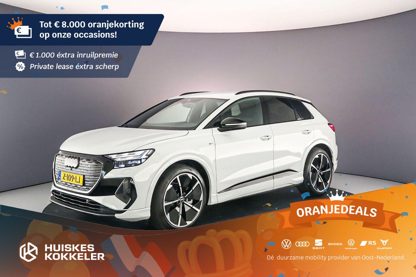 Audi Q4 e-tron - 45 S Edition 82 kWh | Adapt. Cruise | Full. Matrix | Sportonderstel | Sfeerverlichting Plu - AutoWereld.nl