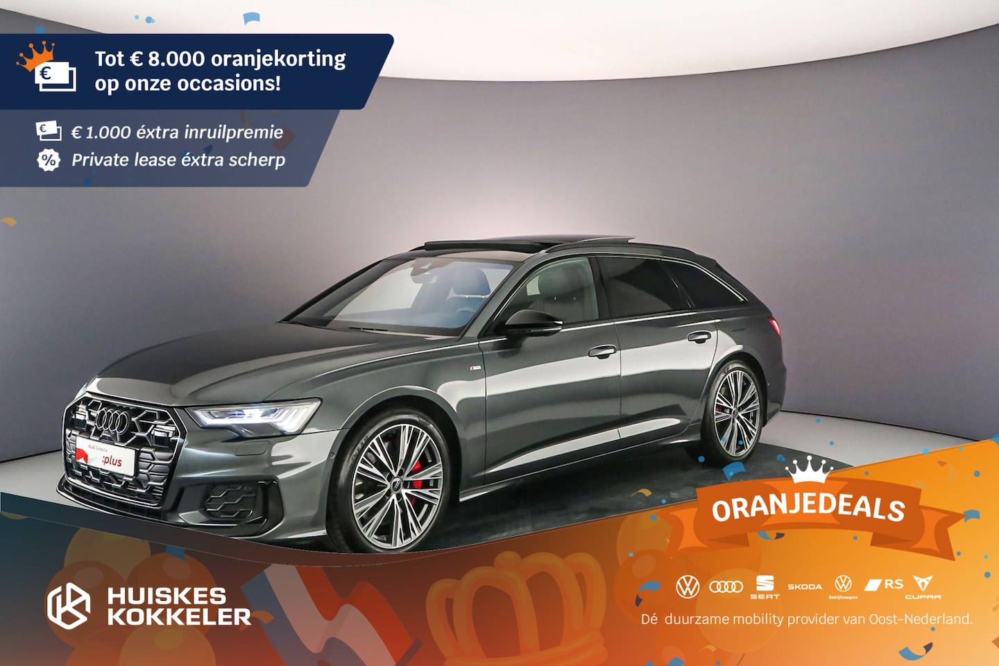 Audi A6 Avant - 55 TFSI e S Edition Comp. | Pano | Head Up | Adapt. Onderstel | B&O | 20 inch | 360cam | K - AutoWereld.nl