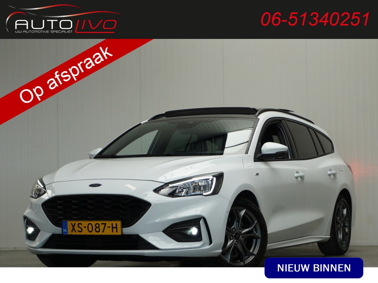 Ford Focus Wagon - 1.5 EcoBlue ST Line Business PANO B&O CLIMA NAVI ST. VERW. CAMERA etc. - AutoWereld.nl