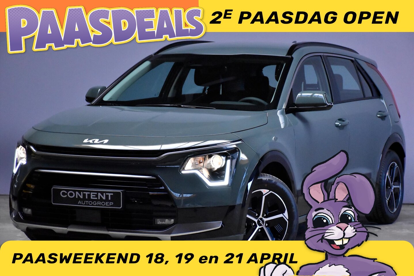 Kia Niro - 1.6 GDi Hybrid 129pk DCT6 DynamicLine SNEL LEVERBAAR - AutoWereld.nl