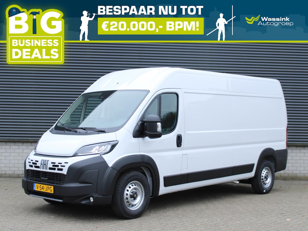 Fiat Ducato - L3H2 35 Zwaar 140pk I Trekhaak I Pack Techno Premium I Pack Worksite Heavy - AutoWereld.nl