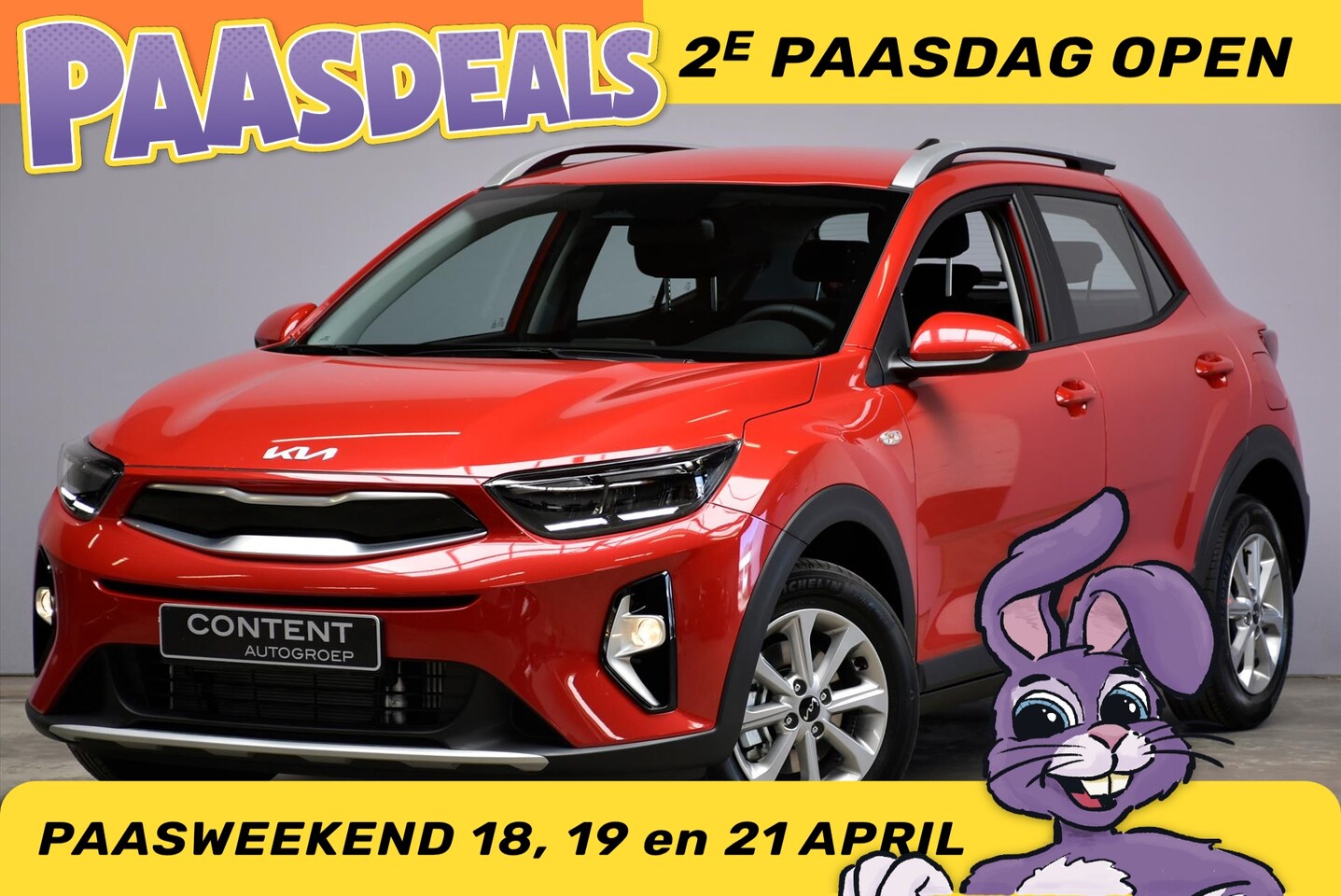 Kia Stonic - 1.0 T-GDi MHEV 100pk DynamicLine DIRECT LEVERBAAR - AutoWereld.nl