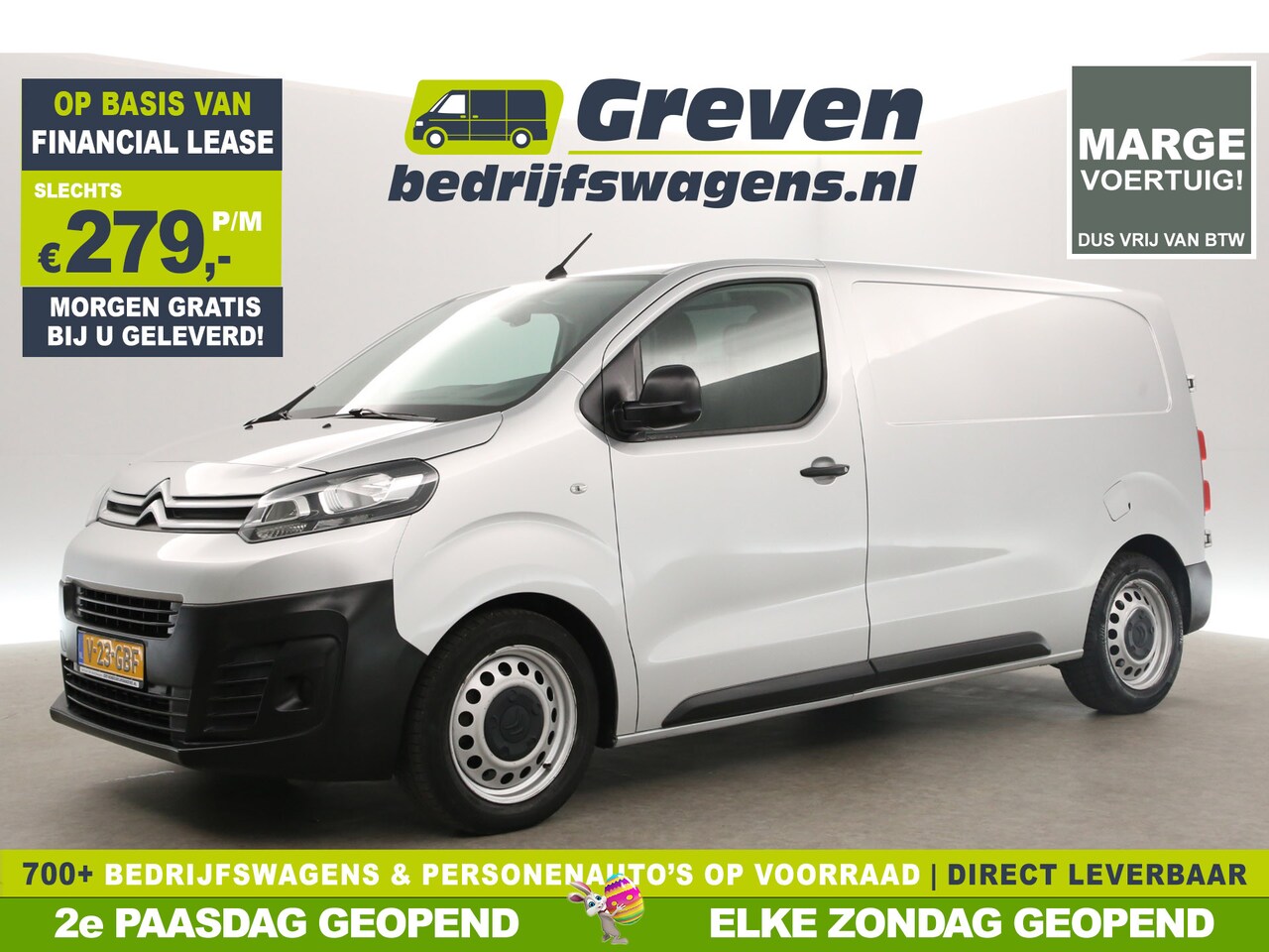 Citroën Jumpy - 1.6 BlueHDI L2H1 Marge Airco Cruise Carplay Navigatie PDC Elektrpakket - AutoWereld.nl