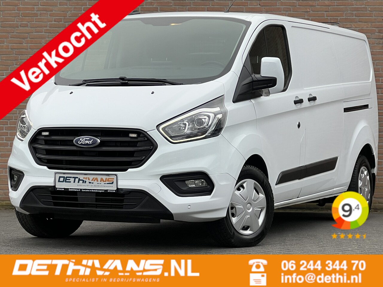 Ford Transit Custom - 2.0TDCI 170PK Lang / 2x Schuifdeur / Sortimo Inrichting - AutoWereld.nl