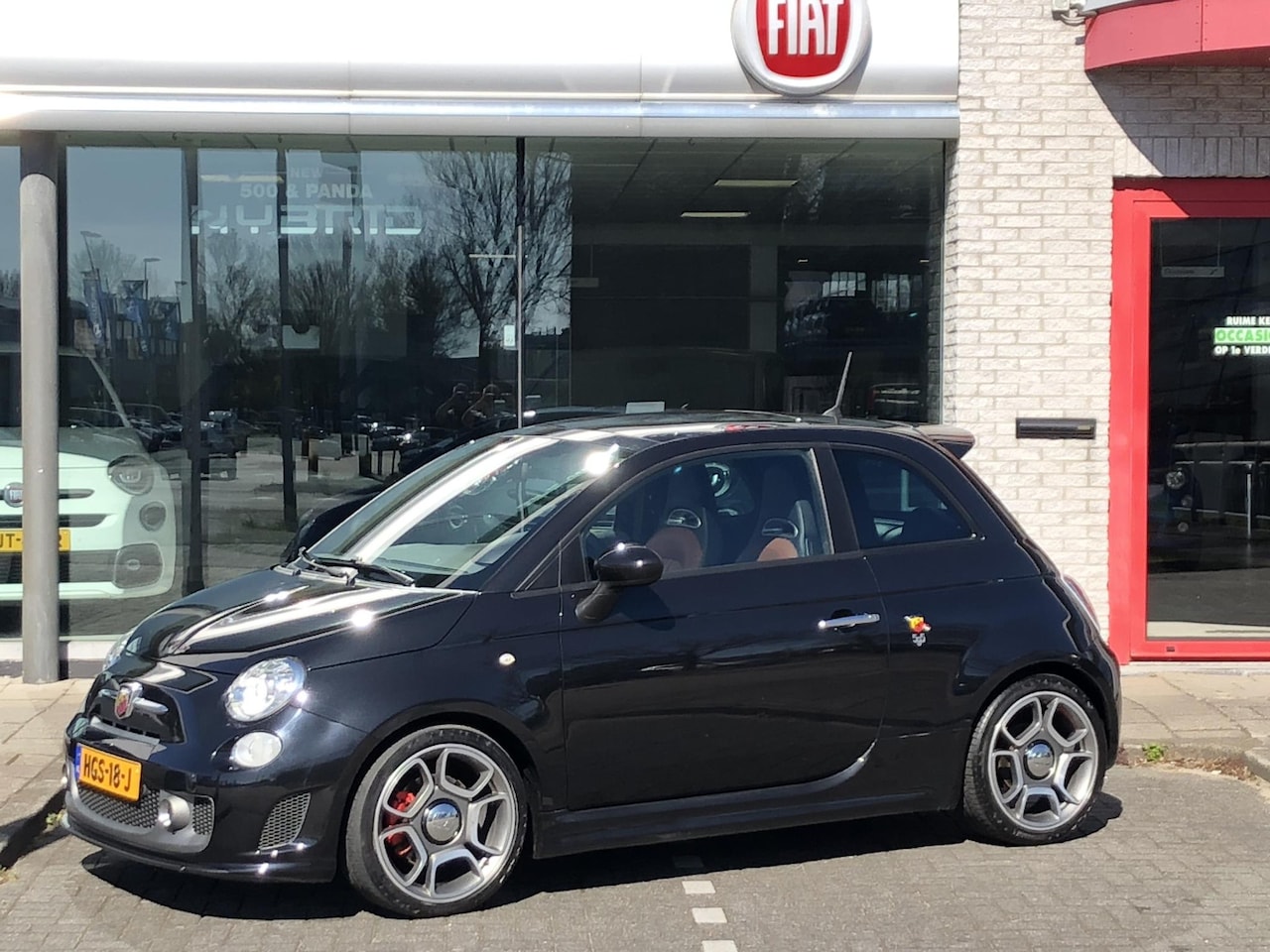 Fiat 500 Abarth - 1.4 T-Jet 160 Turismo LEER|CLIMATE|SCHUIFDAK|PDC|SUBWOOFER - AutoWereld.nl