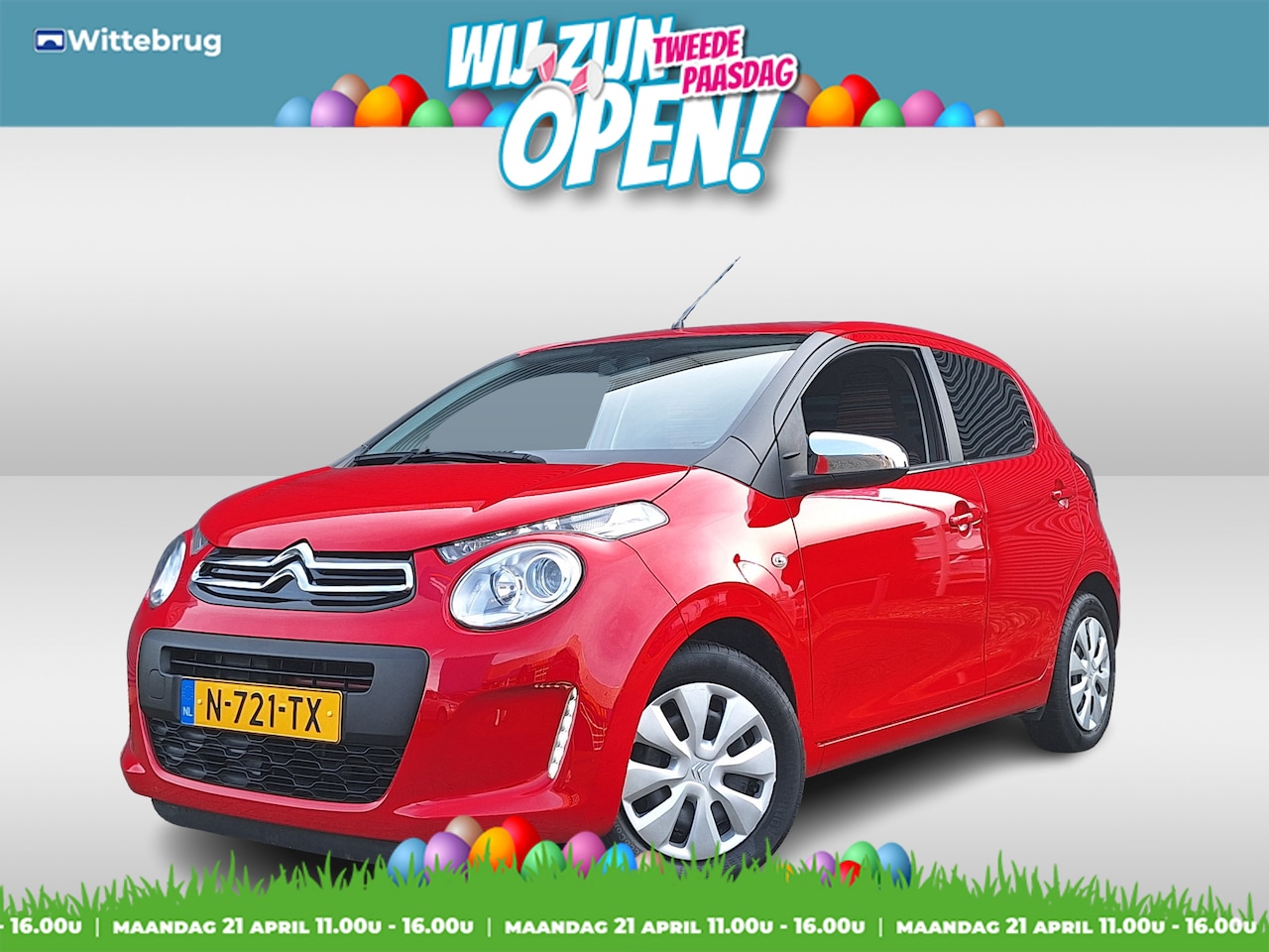 Citroën C1 - 1.0 VTi Feel Navi by App, Airco, Camera - AutoWereld.nl
